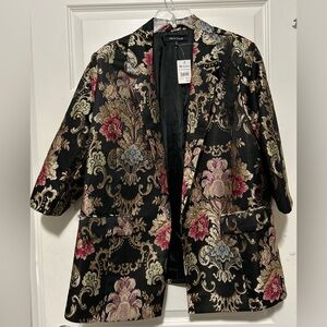 New Look Women's Floral Black Jacket